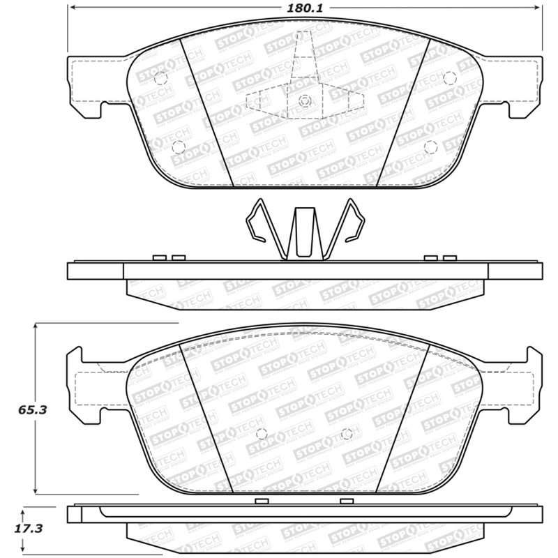 StopTech Street Brake Pads - Front/Rear