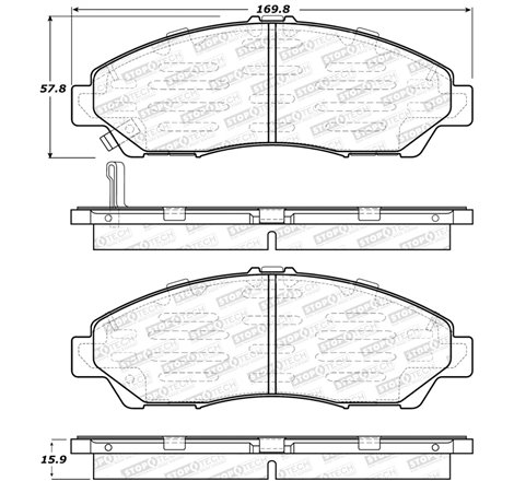 StopTech Street Brake Pads - Front/Rear