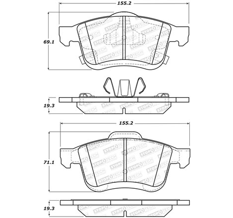 StopTech Street Brake Pads - Front/Rear