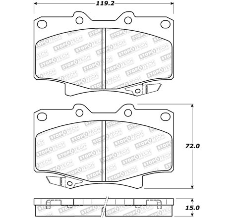 StopTech Street Brake Pads - Front/Rear