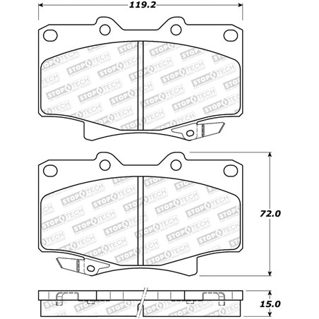 StopTech Street Brake Pads - Front/Rear