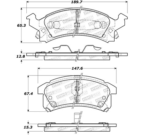 StopTech Street Brake Pads - Front/Rear