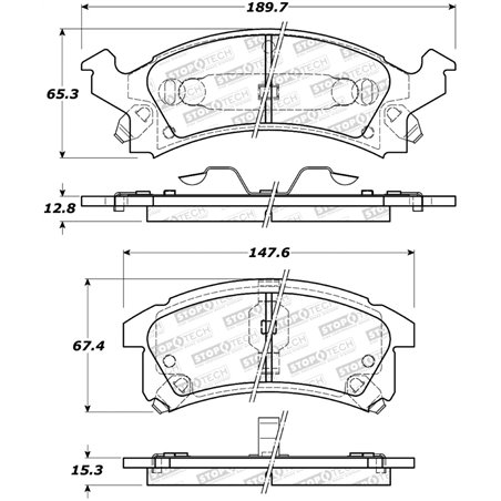 StopTech Street Brake Pads - Front/Rear