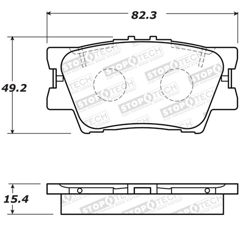 StopTech Street Brake Pads - Rear