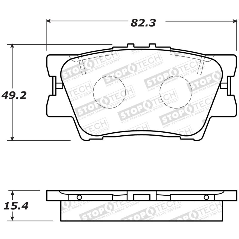 StopTech Street Brake Pads - Rear