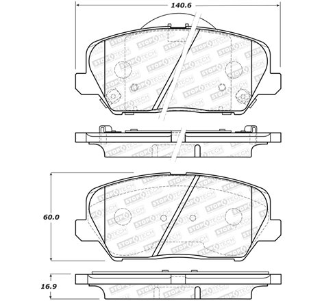 StopTech Street Brake Pads - Rear