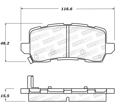 StopTech Street Brake Pads - Rear