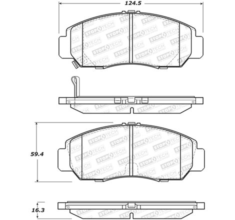 StopTech Street Brake Pads - Rear