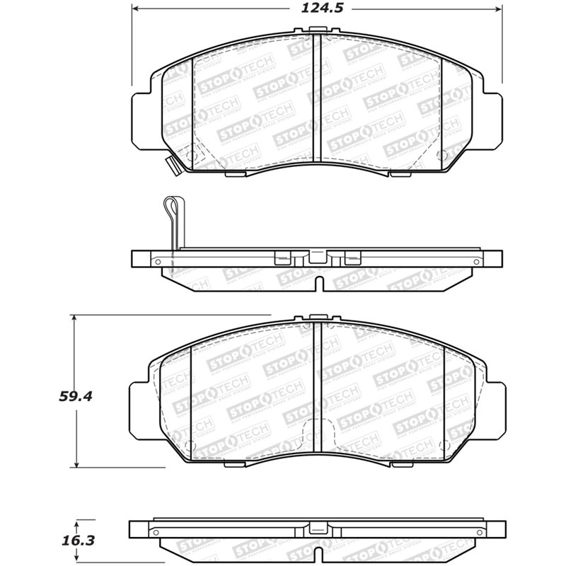 StopTech Street Brake Pads - Rear