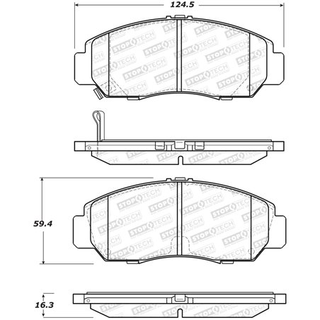 StopTech Street Brake Pads - Rear