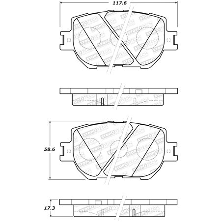 StopTech Street Brake Pads - Rear