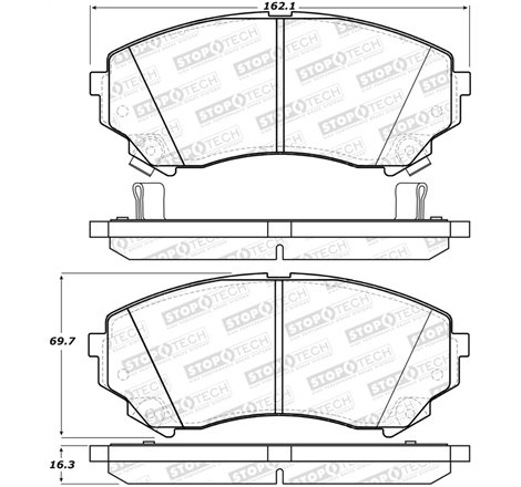 StopTech Street Brake Pads - Rear