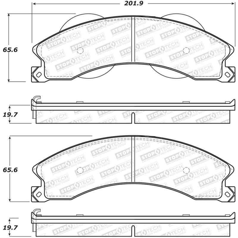 StopTech Street Brake Pads - Rear