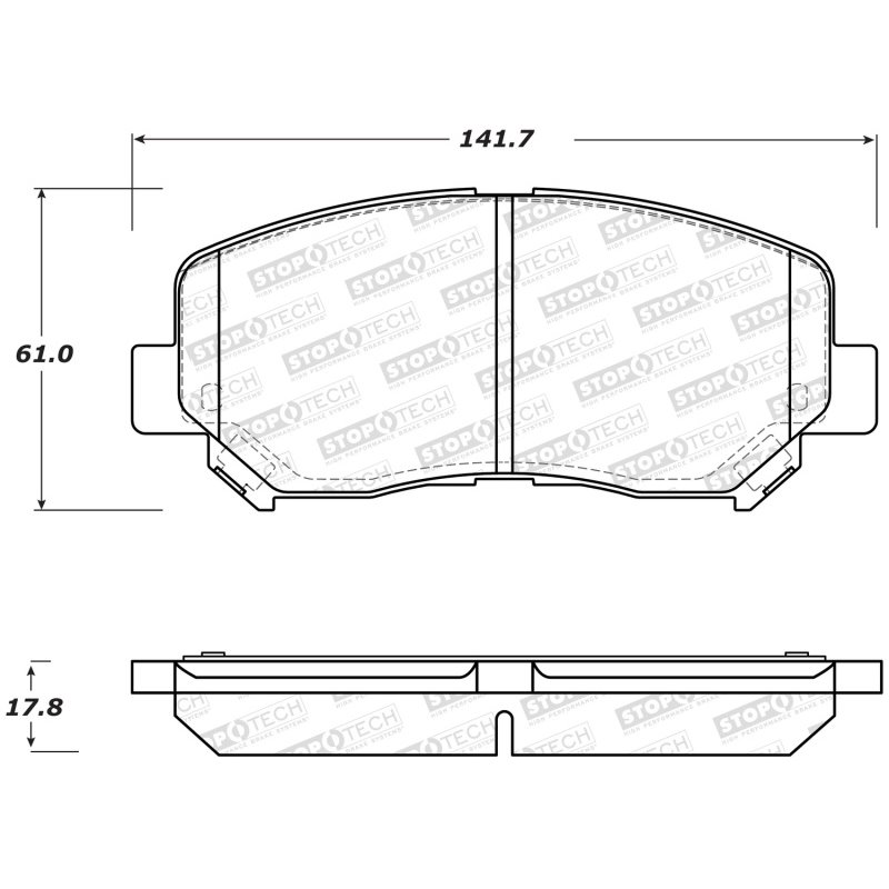 StopTech Street Brake Pads - Rear