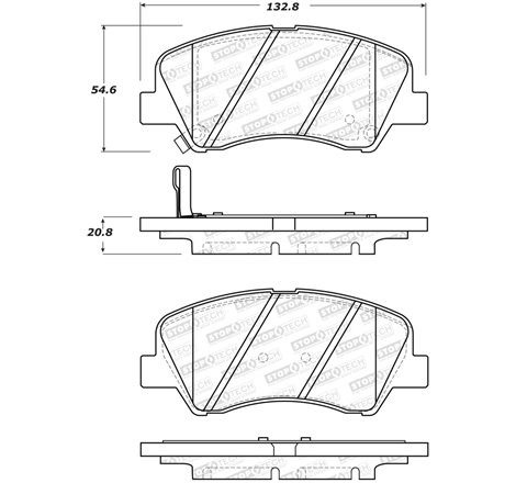 StopTech Street Brake Pads - Rear