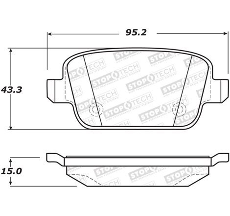 StopTech Street Brake Pads - Rear