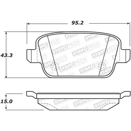 StopTech Street Brake Pads - Rear