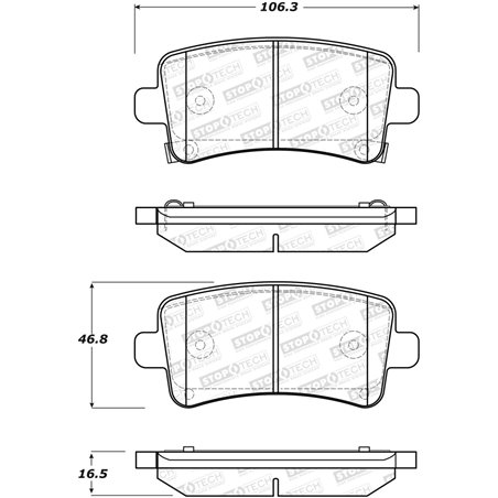 StopTech Street Brake Pads - Rear