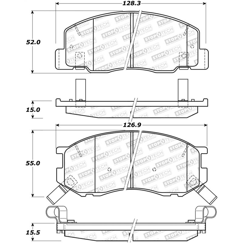 StopTech Street Brake Pads - Rear