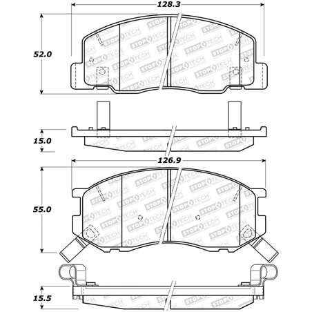 StopTech Street Brake Pads - Rear