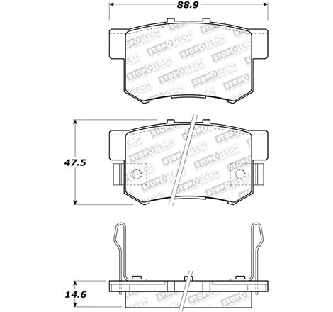 StopTech Street Brake Pads - Rear