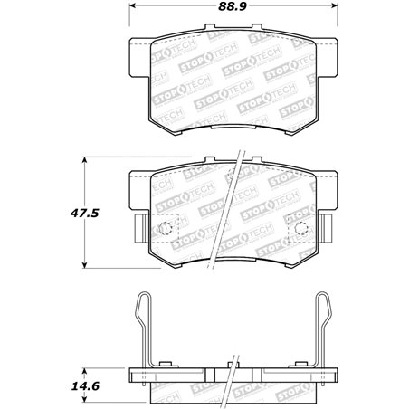 StopTech Street Brake Pads - Rear