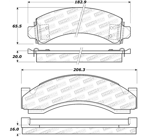 StopTech Street Brake Pads - Rear