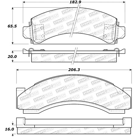 StopTech Street Brake Pads - Rear