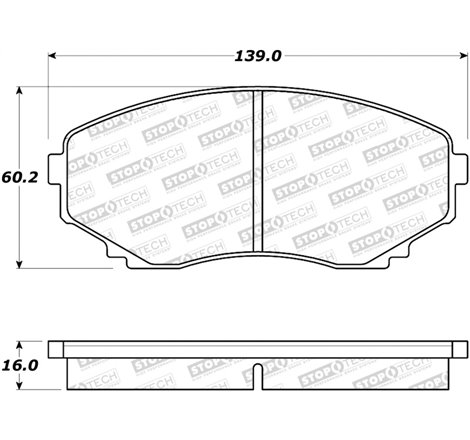 StopTech Street Brake Pads - Rear