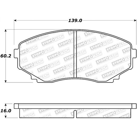 StopTech Street Brake Pads - Rear