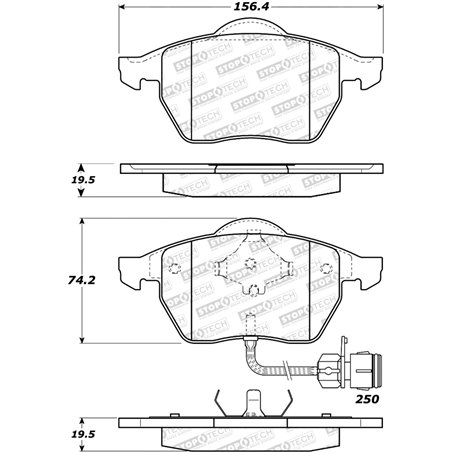 StopTech Street Brake Pads - Rear