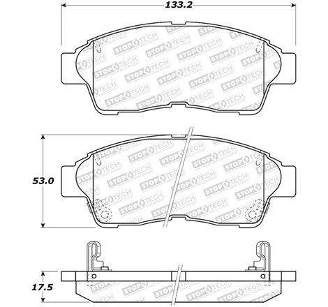 StopTech Street Brake Pads - Rear