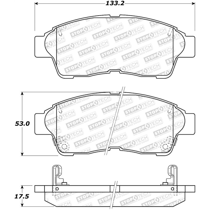 StopTech Street Brake Pads - Rear