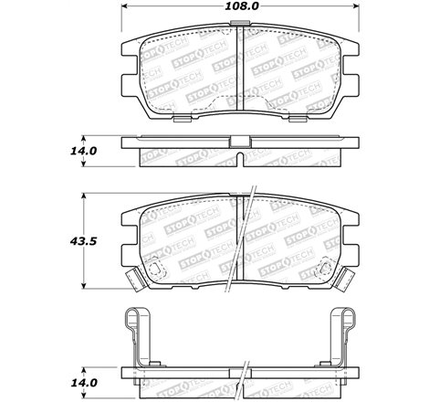 StopTech Street Brake Pads - Rear