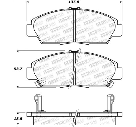 StopTech Street Brake Pads - Rear