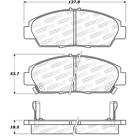 StopTech Street Brake Pads - Rear