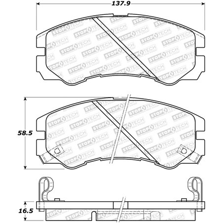 StopTech Street Brake Pads - Rear