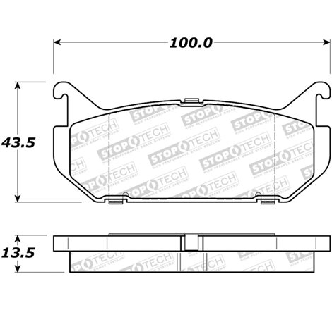 StopTech Street Brake Pads - Rear