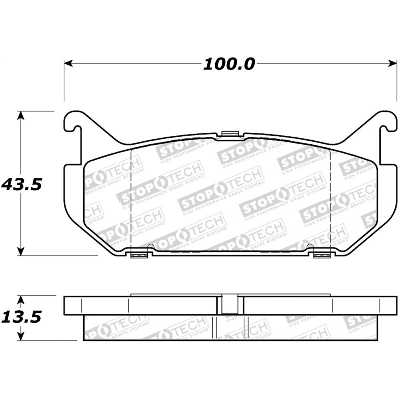 StopTech Street Brake Pads - Rear