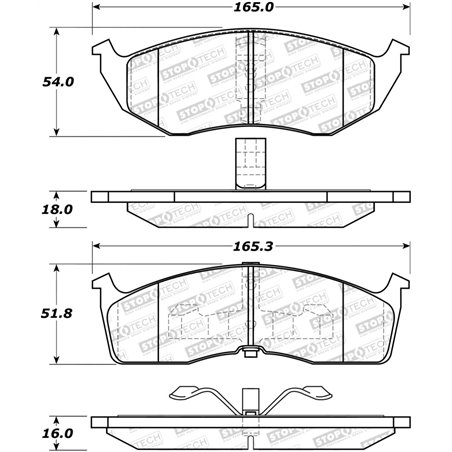 StopTech Street Brake Pads - Rear