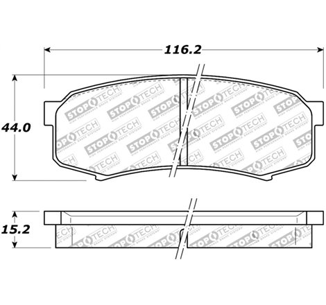 StopTech Street Brake Pads - Rear