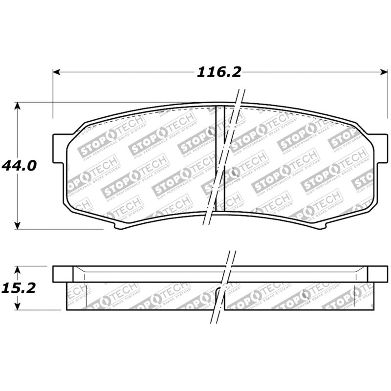 StopTech Street Brake Pads - Rear