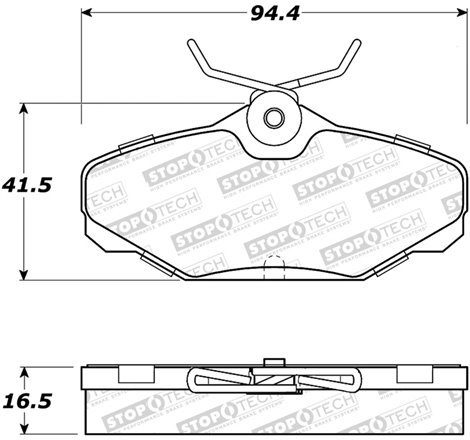 StopTech Street Brake Pads - Rear