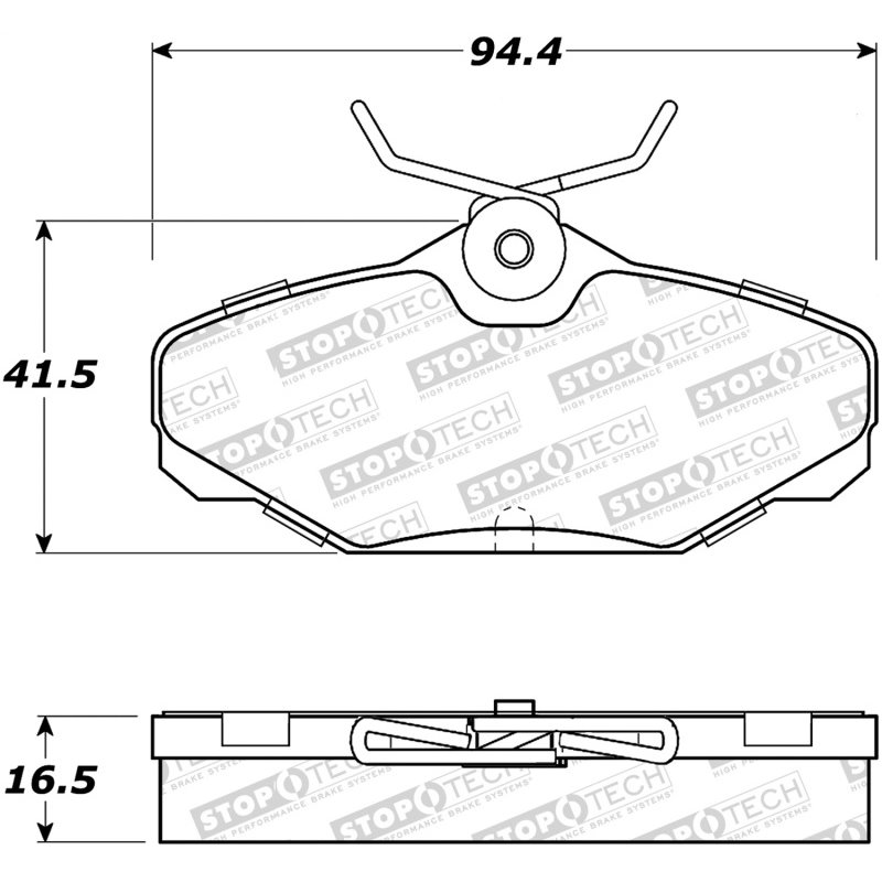 StopTech Street Brake Pads - Rear