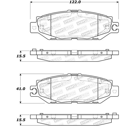 StopTech Street Brake Pads - Rear