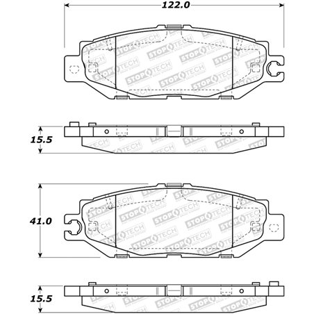 StopTech Street Brake Pads - Rear