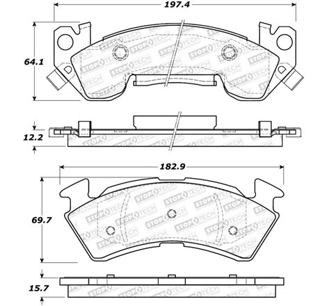 StopTech Street Brake Pads - Rear