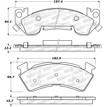 StopTech Street Brake Pads - Rear