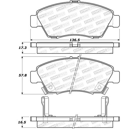 StopTech Street Brake Pads - Rear