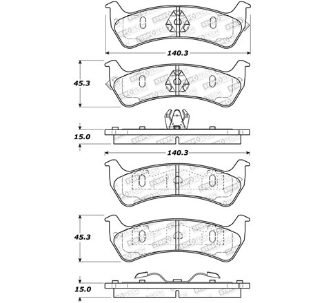 StopTech Street Brake Pads - Rear